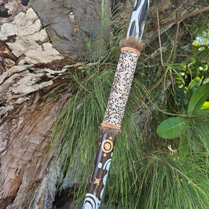 Elven Warrior Royalty Earthy Elemental Shaman Spear Staff