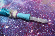 Load image into Gallery viewer, Celestial Dreamer Manifesting Selenite Shaman Spear Staff
