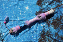 Load image into Gallery viewer, Negative Energy Blocking Orgonite Purple Princess Shaman Spear Mini
