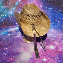 Load image into Gallery viewer, Golden Neon Star Space Cowgirl/Cowboy Hat
